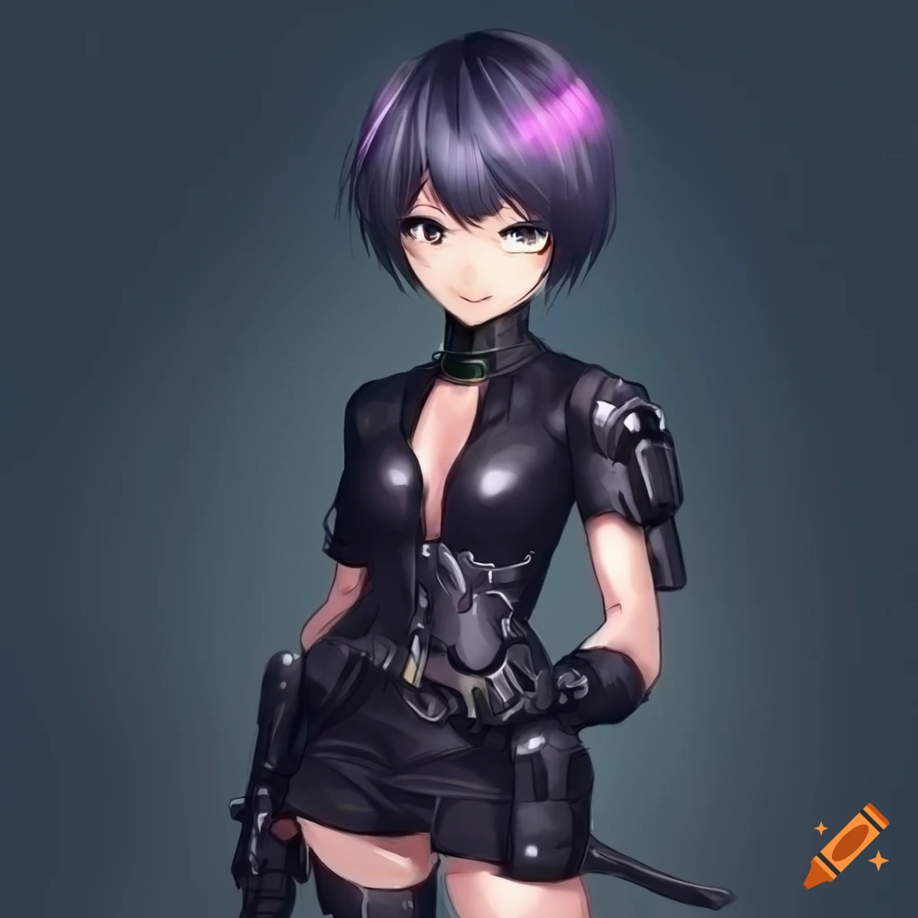 ArtStation - scifi 5 | Cyberpunk girl, Anime girl, Anime warrior