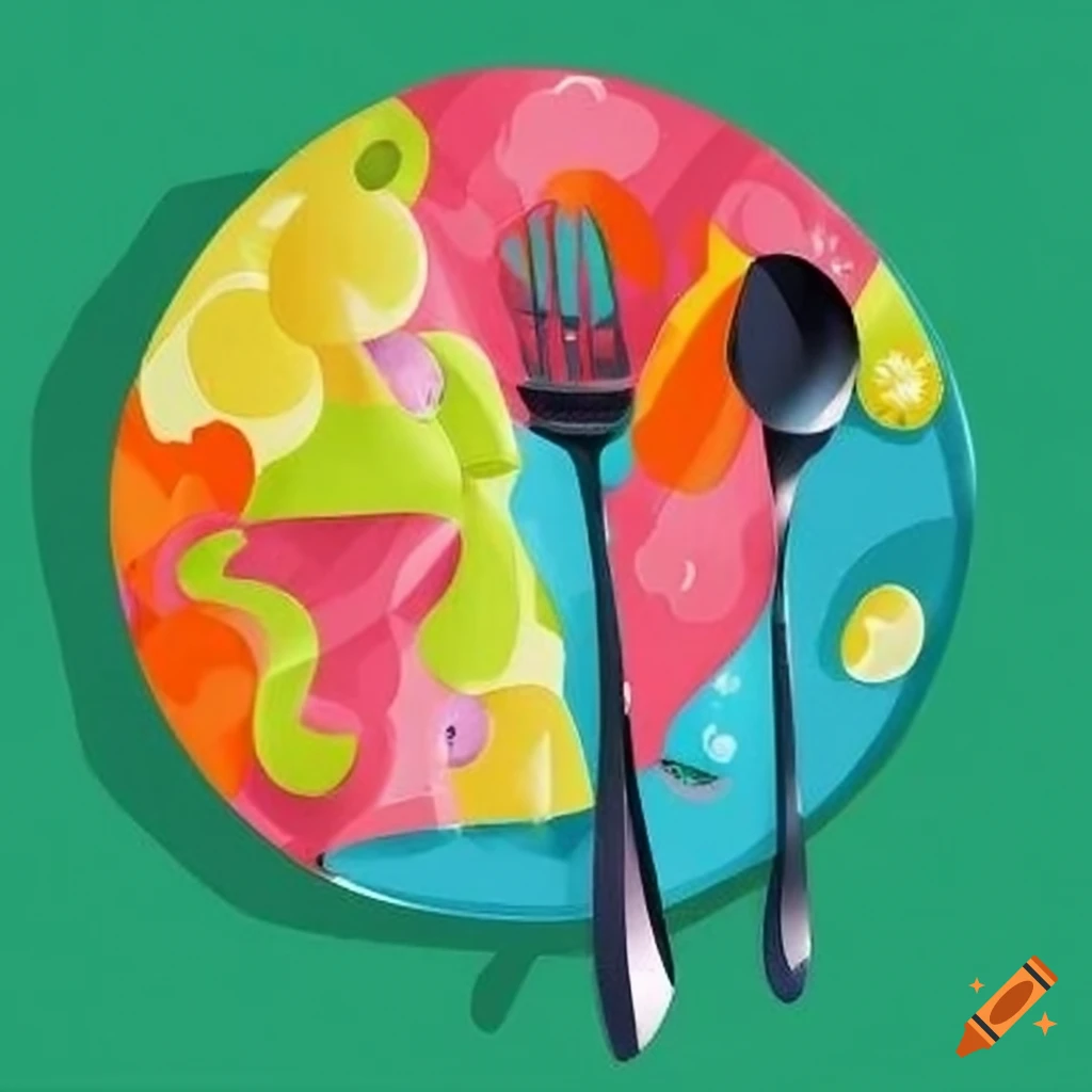 Fun colorful cloth dinner napkins on tabletops