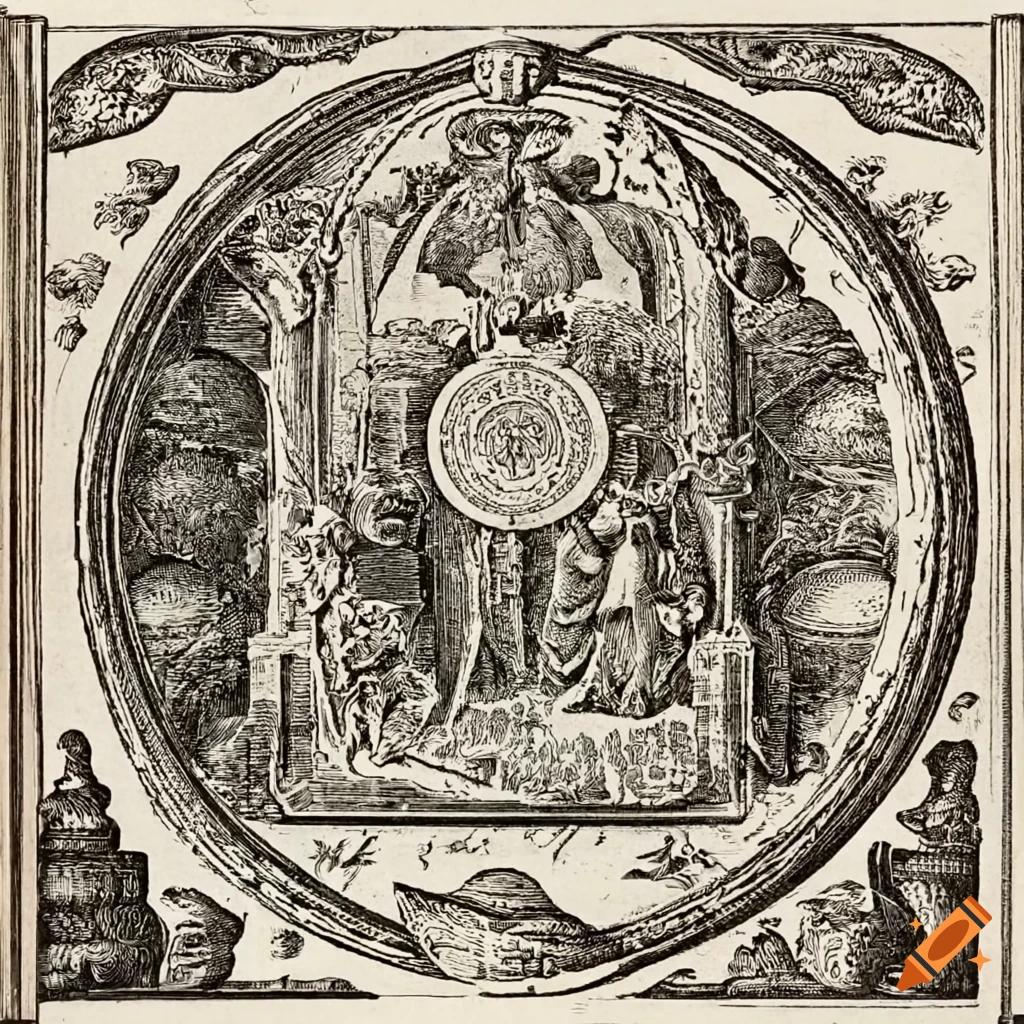 Esoteric old engraving on Craiyon