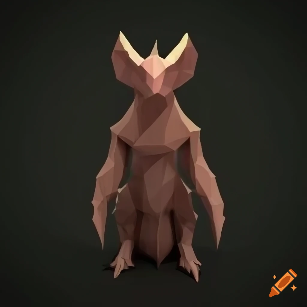 low poly 3D models of fantasy creatures for a thrilling RPG