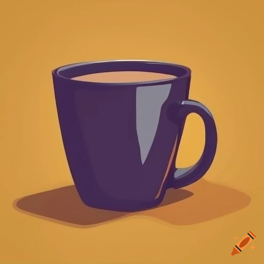 Cute Pattern Tea Cup Coffee Mug Hand Drawn Doodle Art Stock Vector by  ©atthameeni 542413780