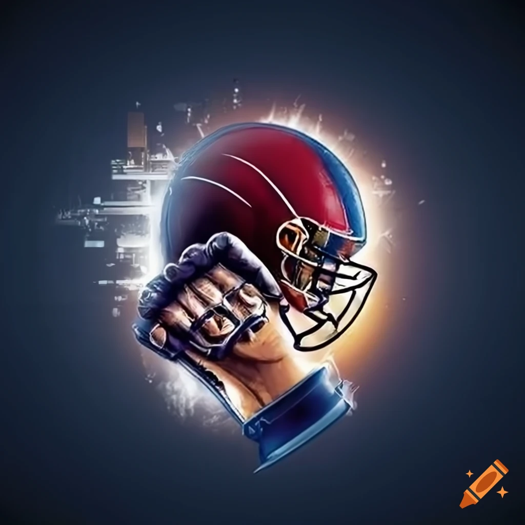 American football player and emblems isolated Vector Image