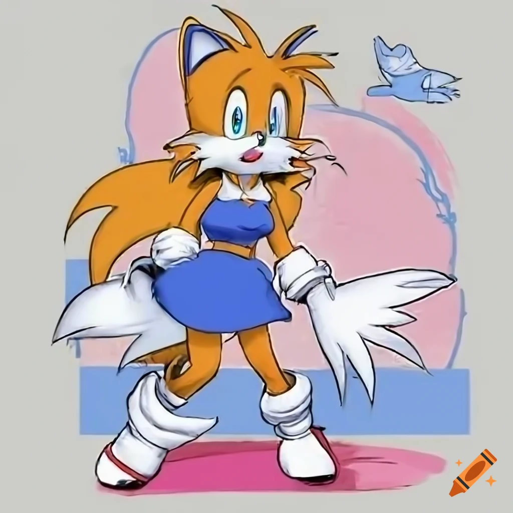 Female tails the fox from the video game Sonic The Hedgehog