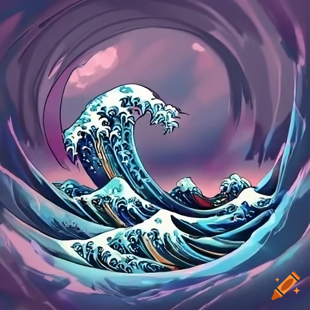 Wave Cartoon PNG Picture, Cartoon Cartoon Blue Wave Png Element, Anime, The  Sea, Where Is The Sea? PNG Image For Free Download