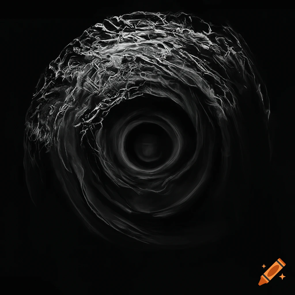Black and white album art with intense metal vibe on Craiyon