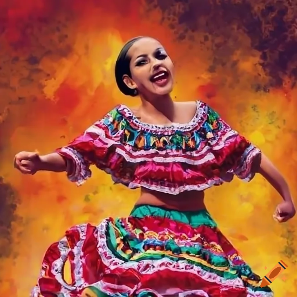 mexican is dancing in the plaza