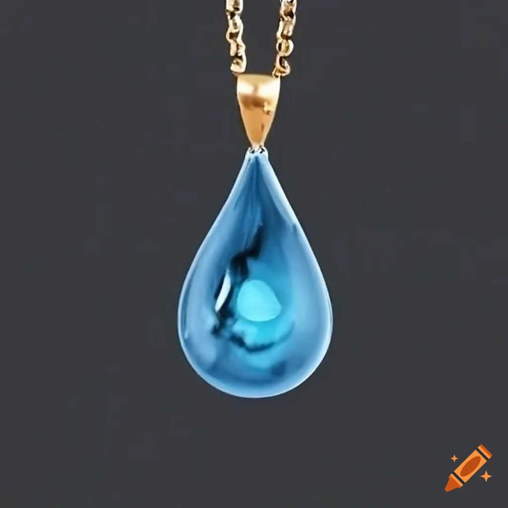 A water drop necklace