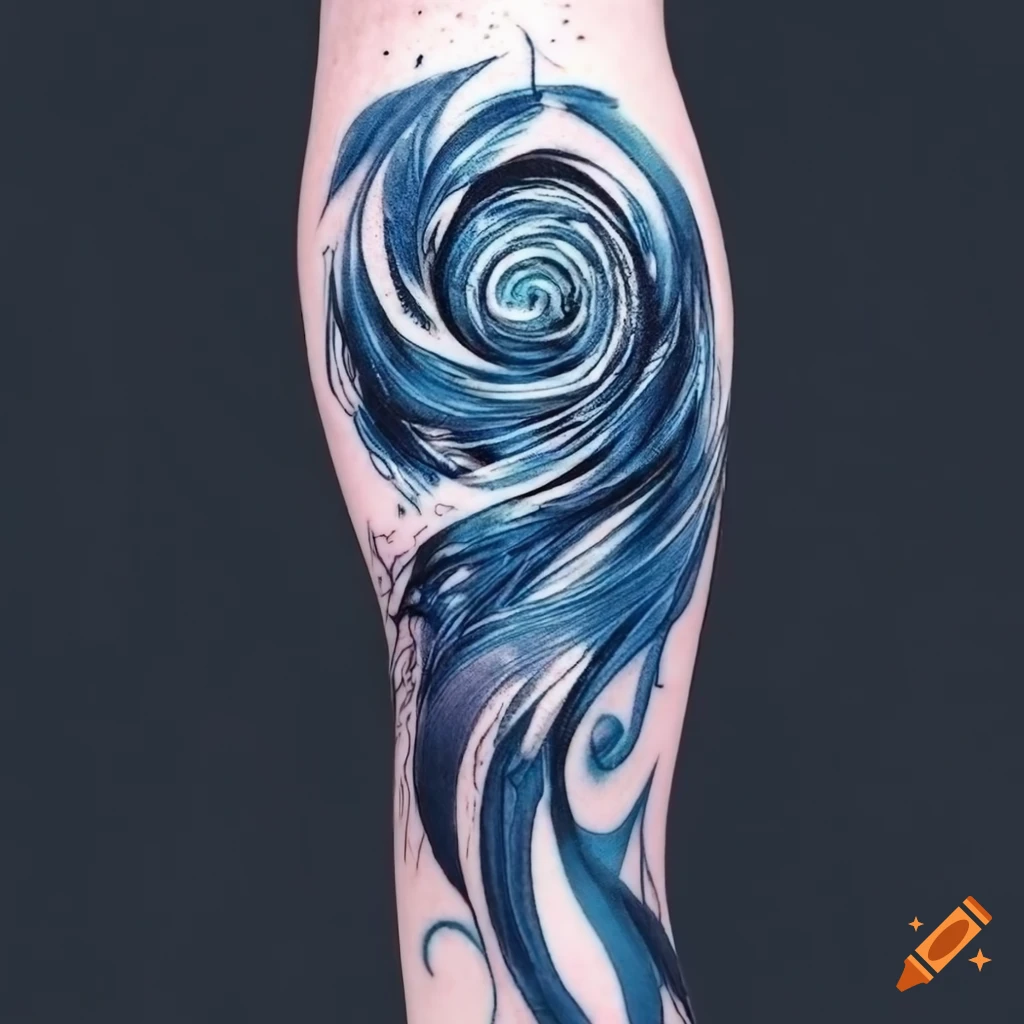 Details more than 78 abstract waves tattoo latest - in.coedo.com.vn