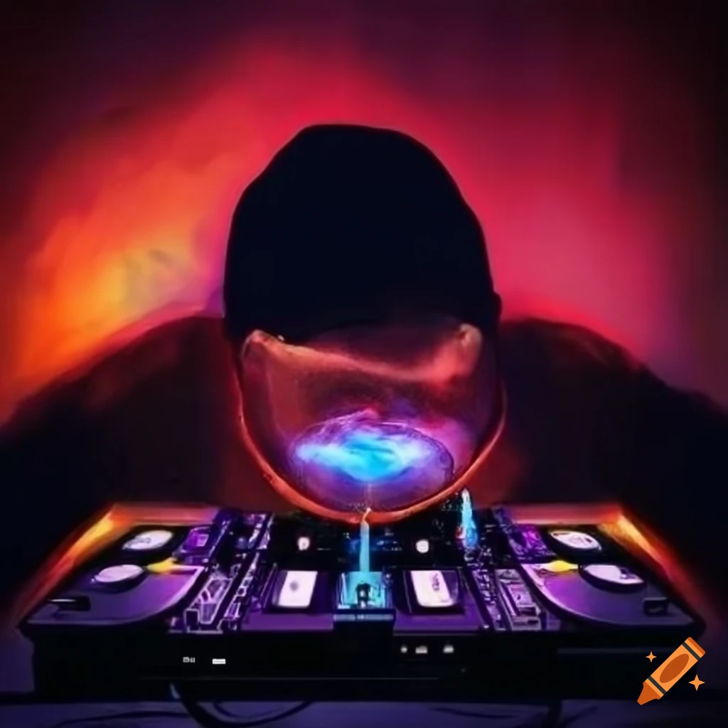 Cover art for a dj hip hop dj set that got dj tomy v write it on it