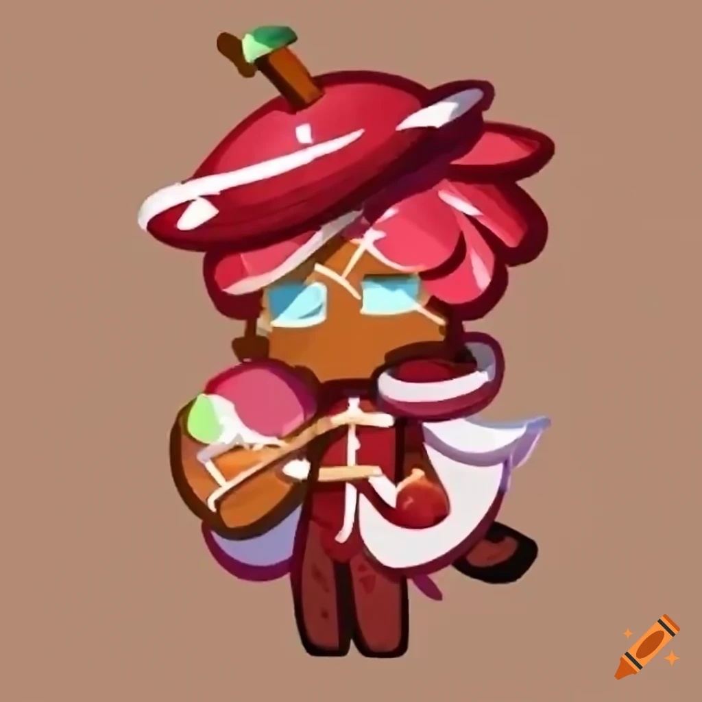 Apple jam cookie cookie run on Craiyon