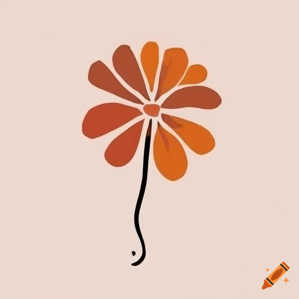 illustration flower minimalism art