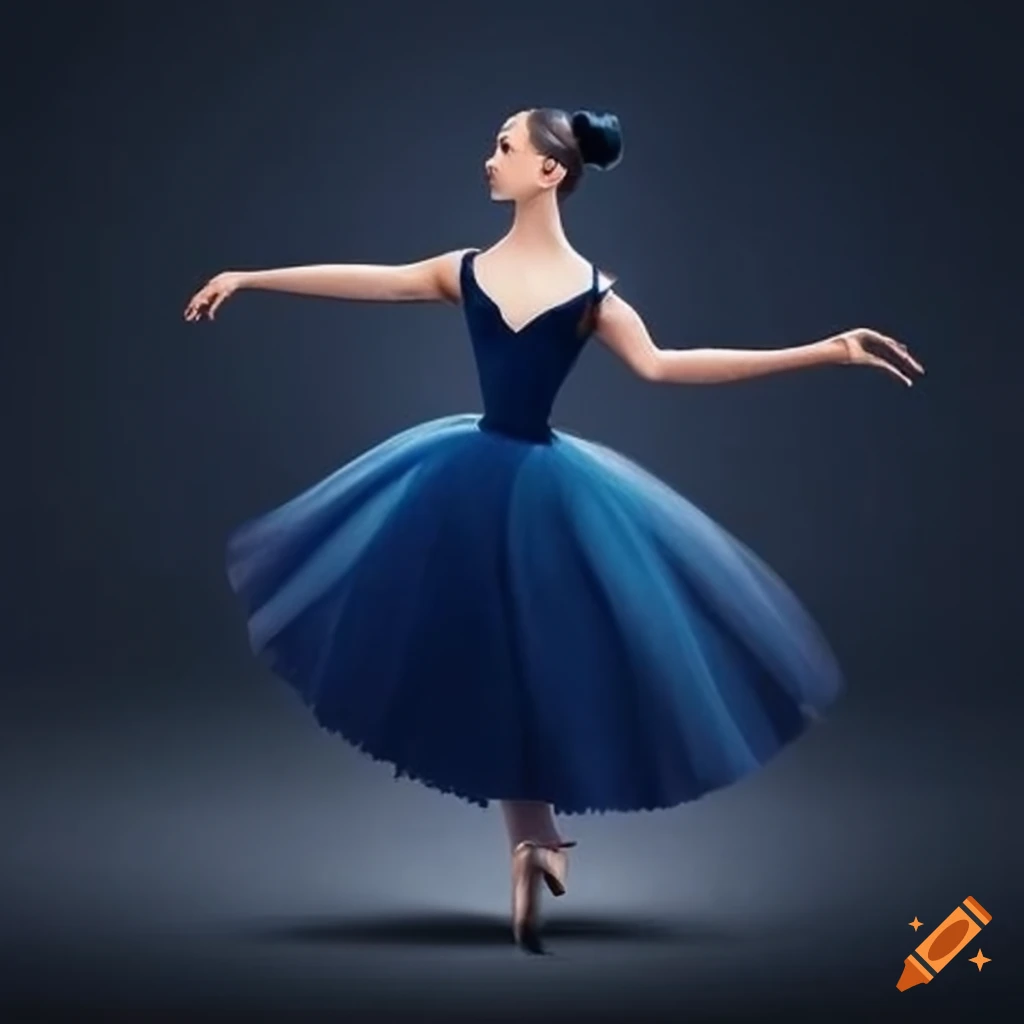 blue ballerina painting