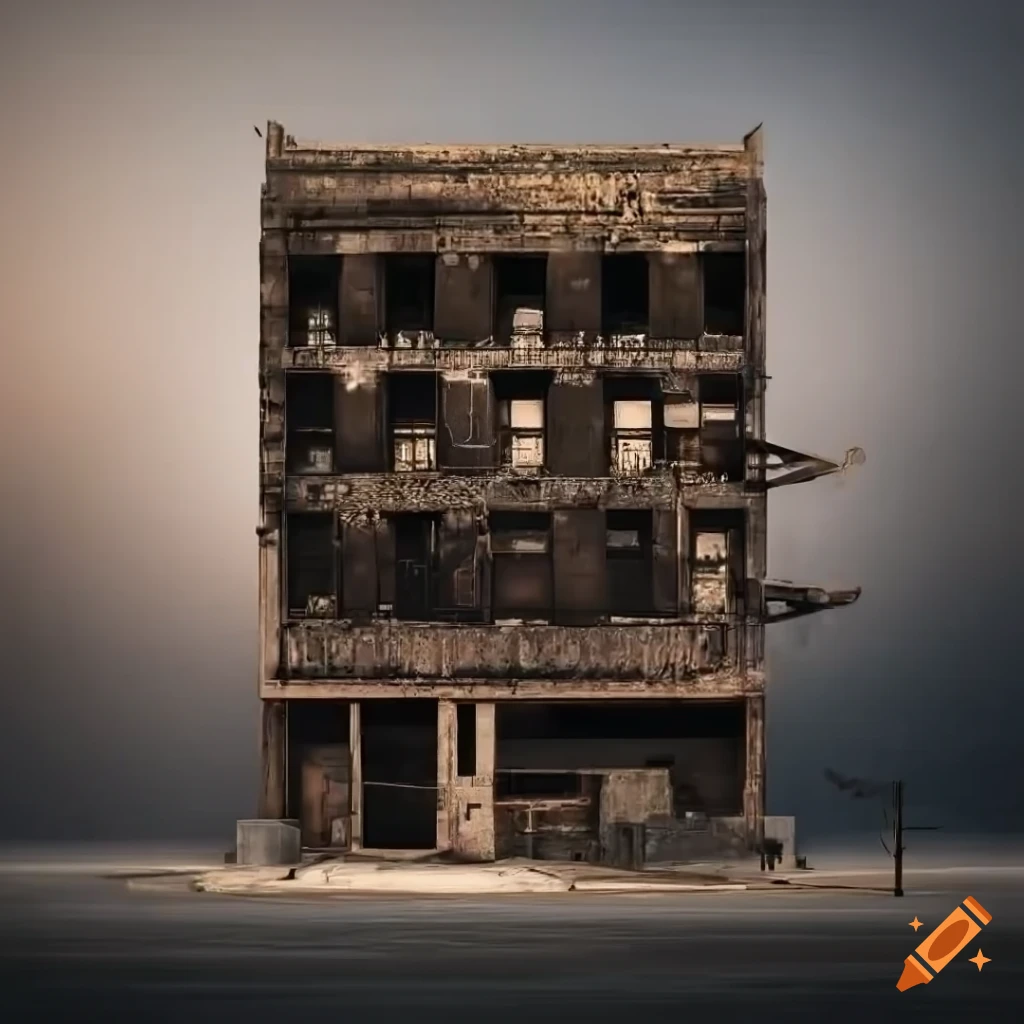 gritty urban facade in a new york style