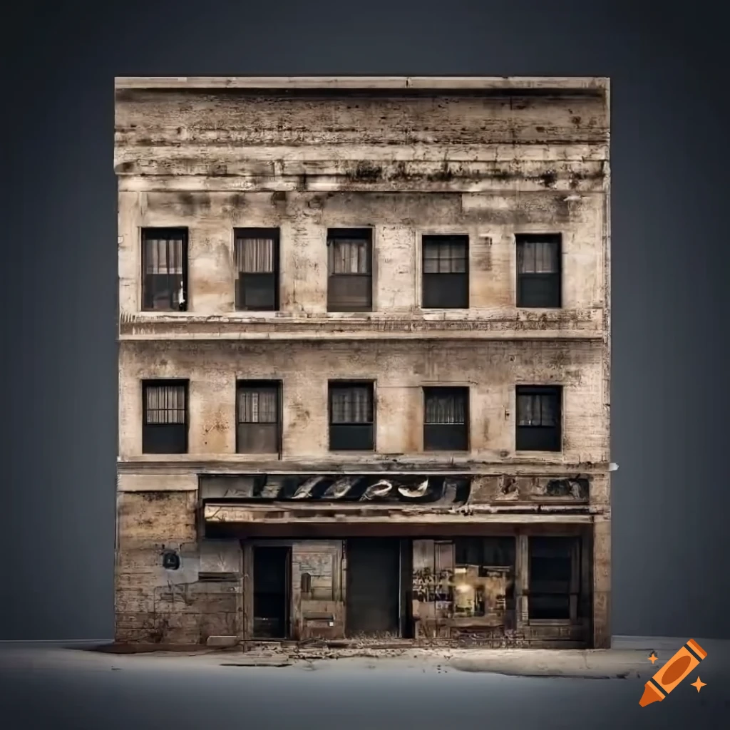 gritty urban facade in a new york style