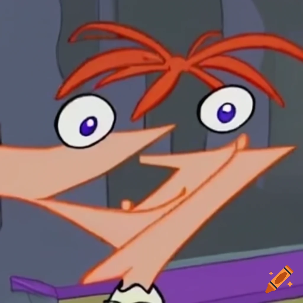Phineas and Ferb building a giant Doofenshmirtz