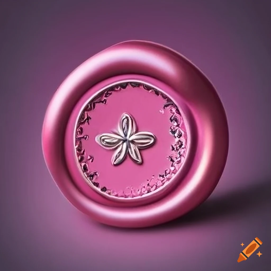 colorful wax seal with a silver crescent moon and stars