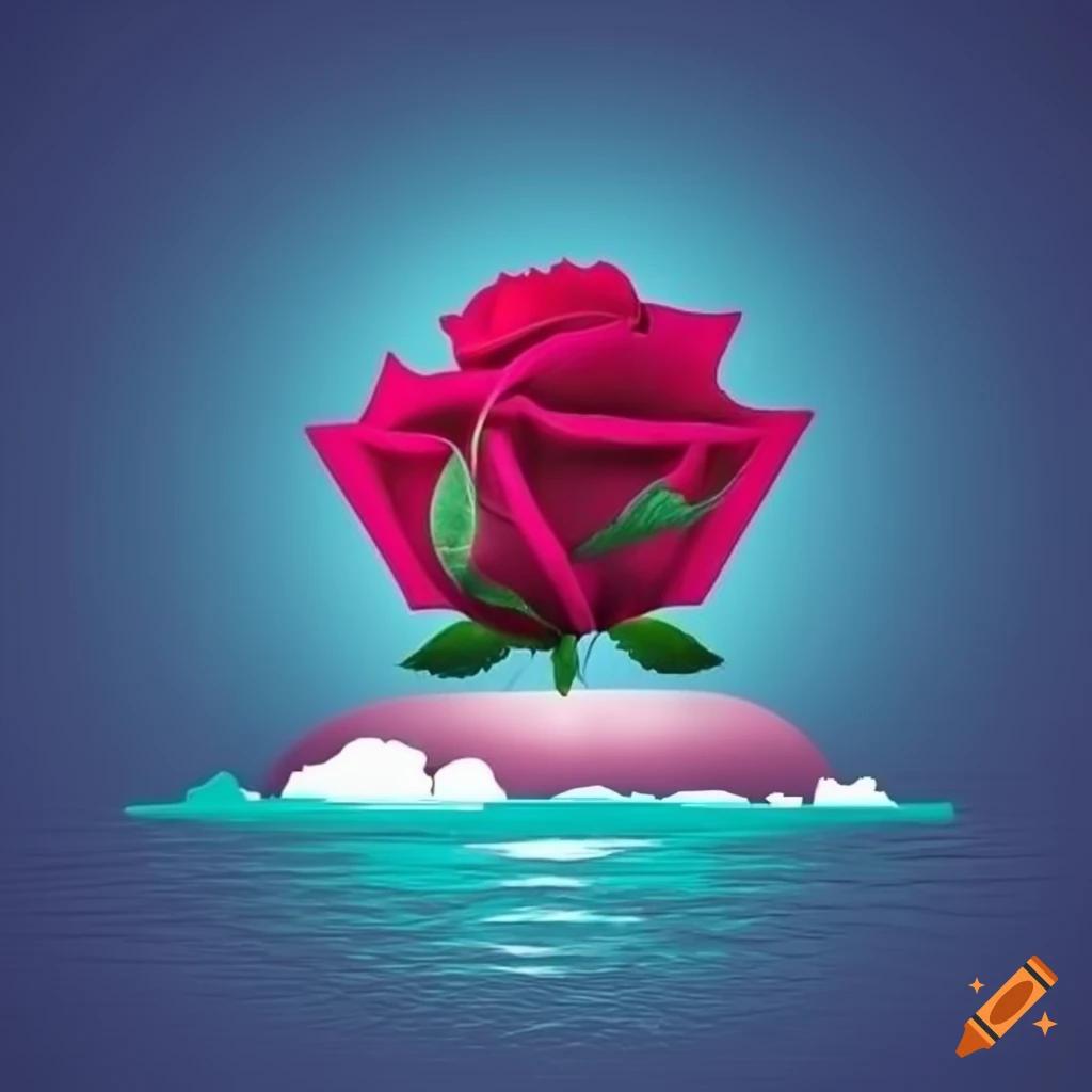 logo of a travel agency with a rose