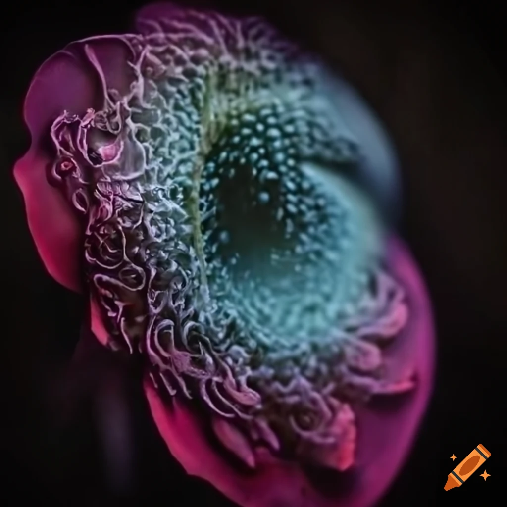 dark art of Lovecraft-inspired flowers