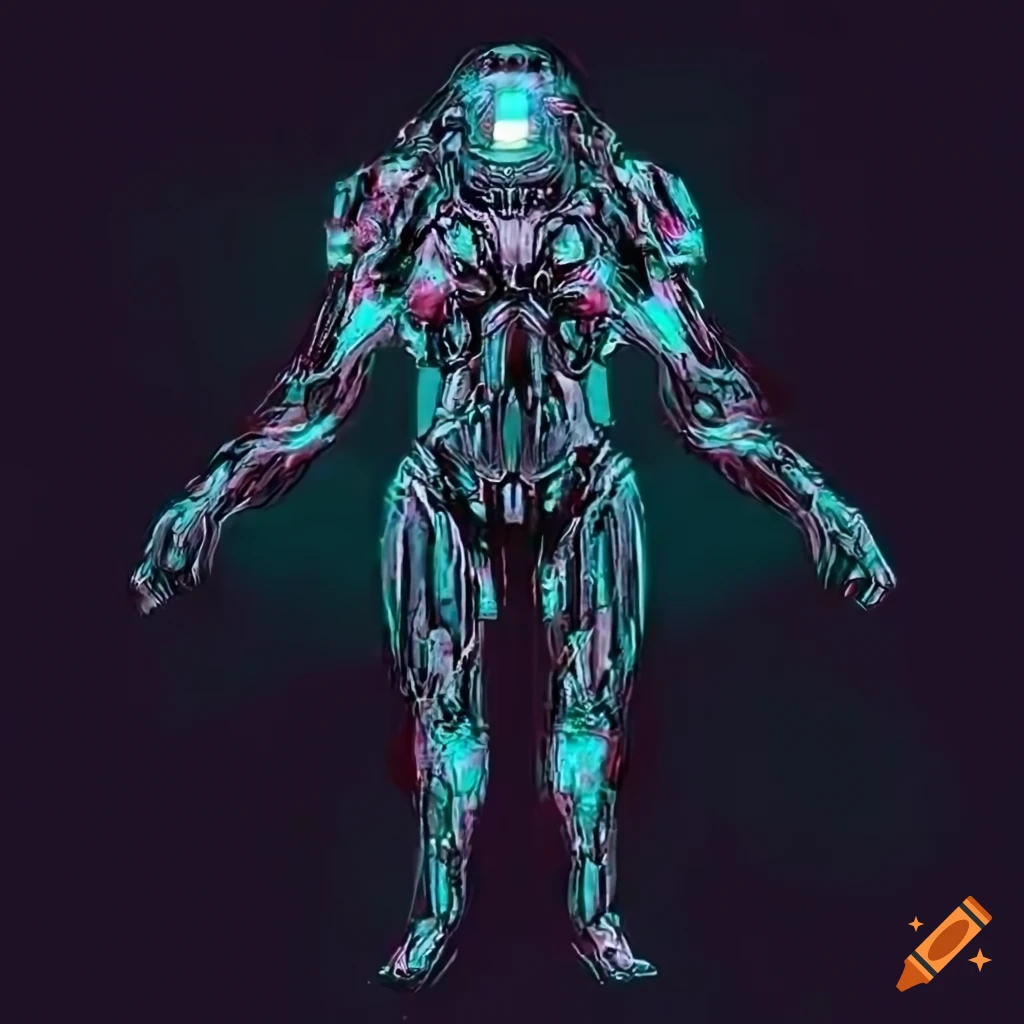 glitch art sketch of Ultron