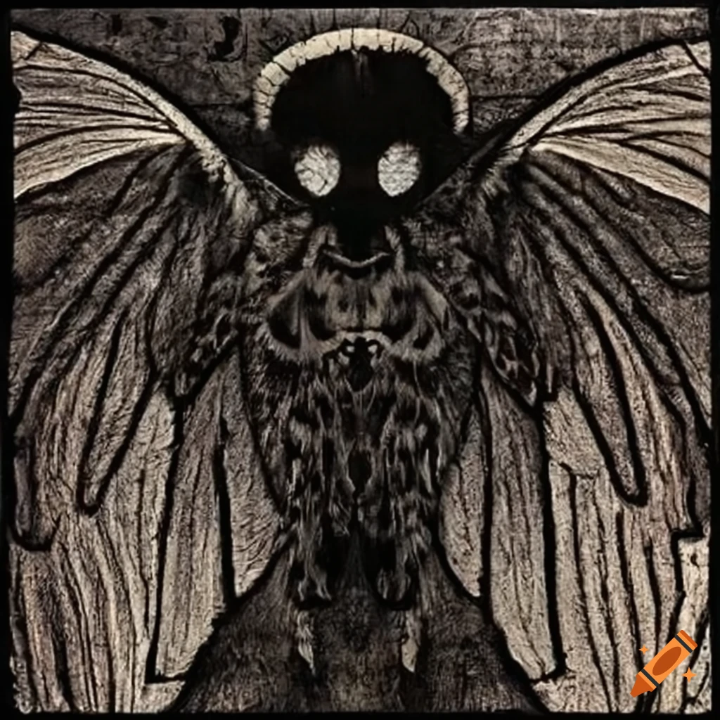 illustration of the Mothman
