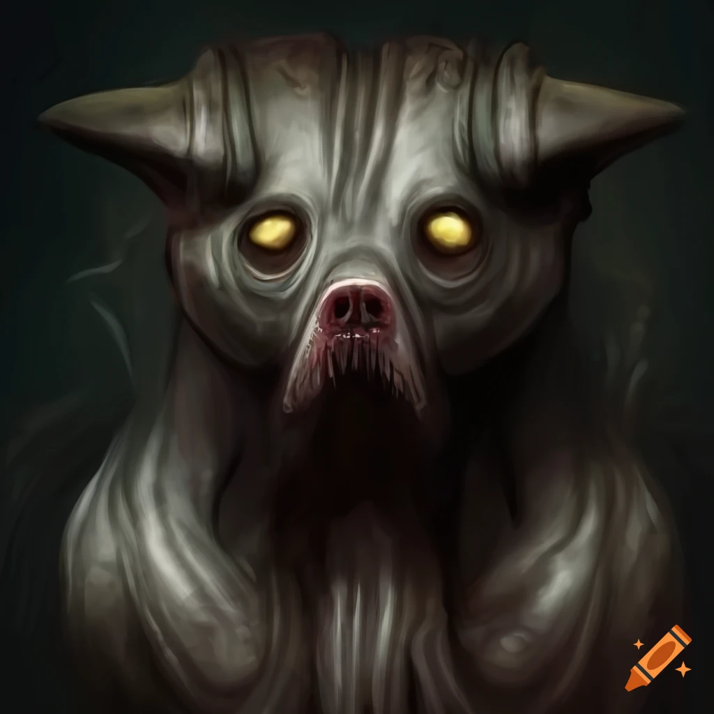 H.R. Giger-inspired dog alien