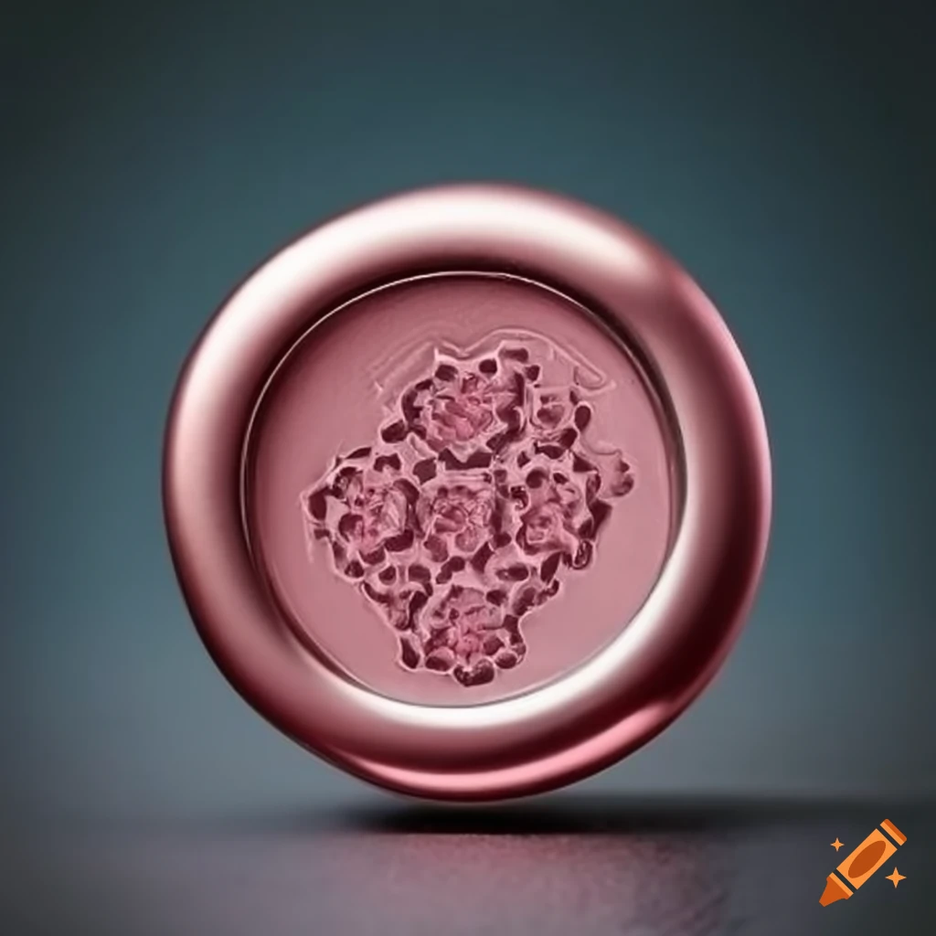 silver wax seal with honeycomb design