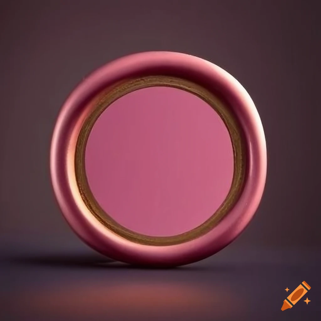 pink wax seal with golden chains