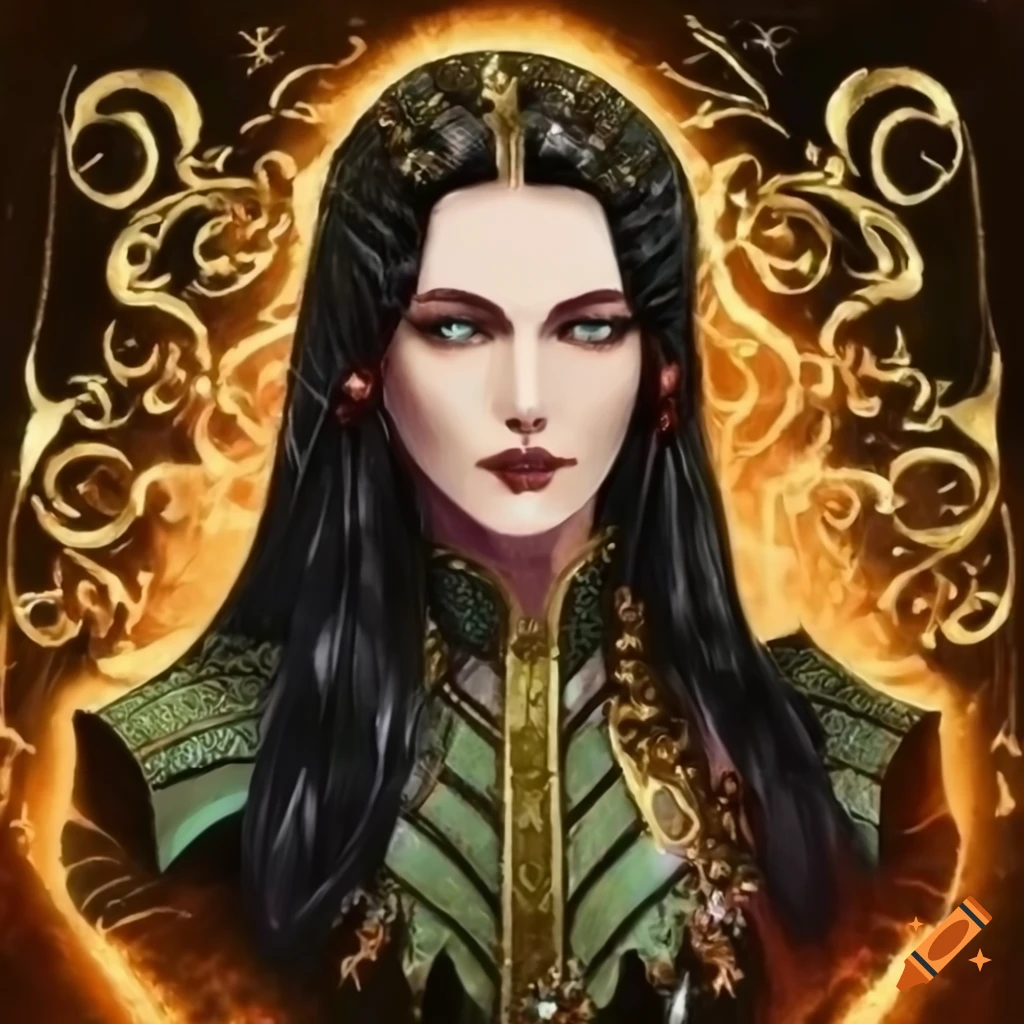 artwork of Lúnafaelioncani Eldelindëlyára, a Elvish deity