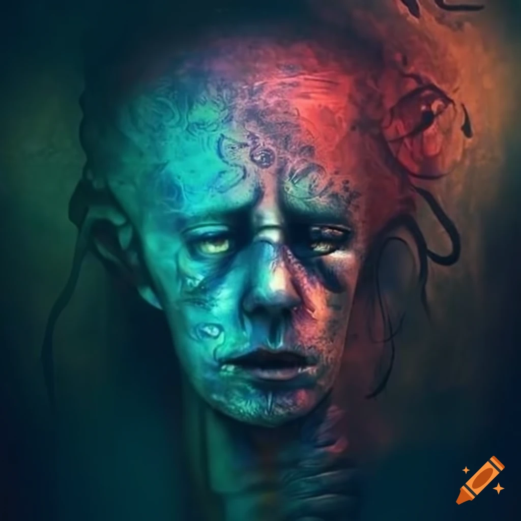 visual representation of schizophrenia paranoia hallucinations