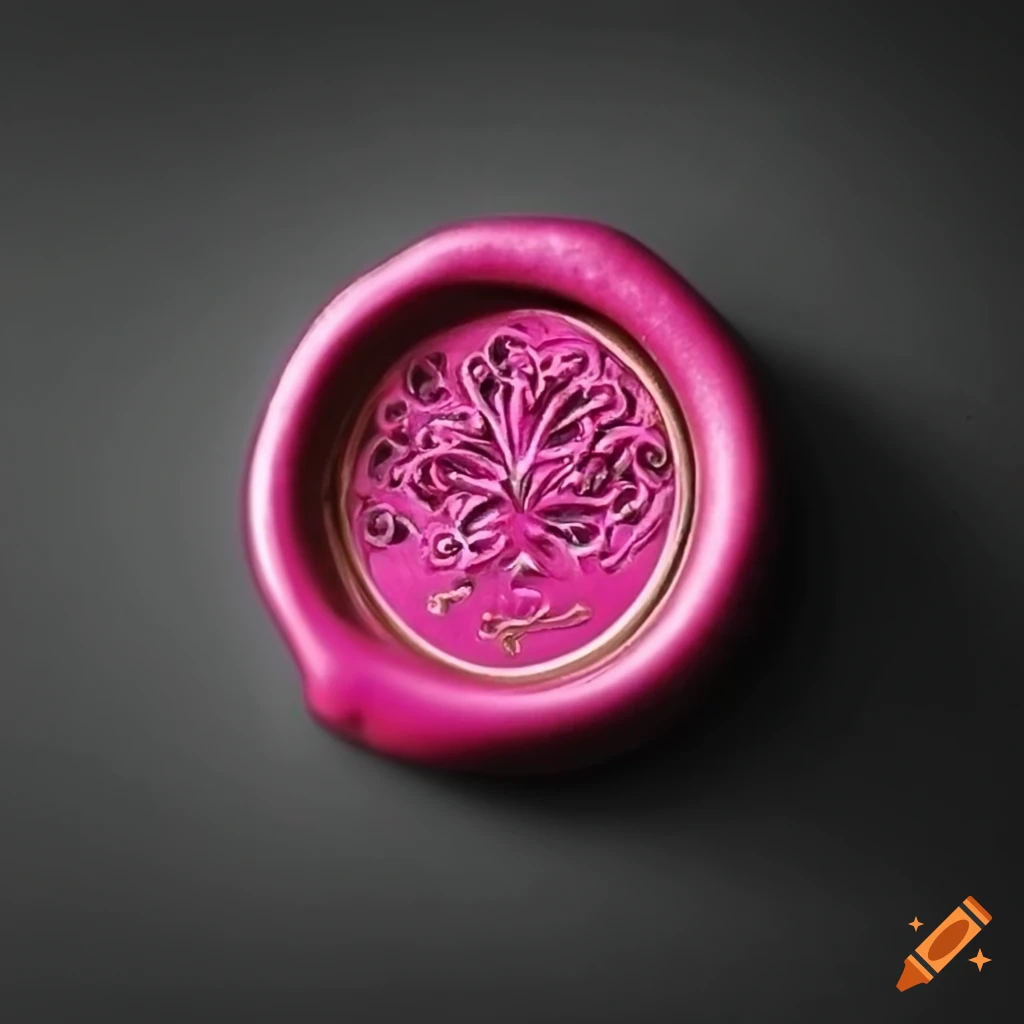 stunning wax seal with peacock design