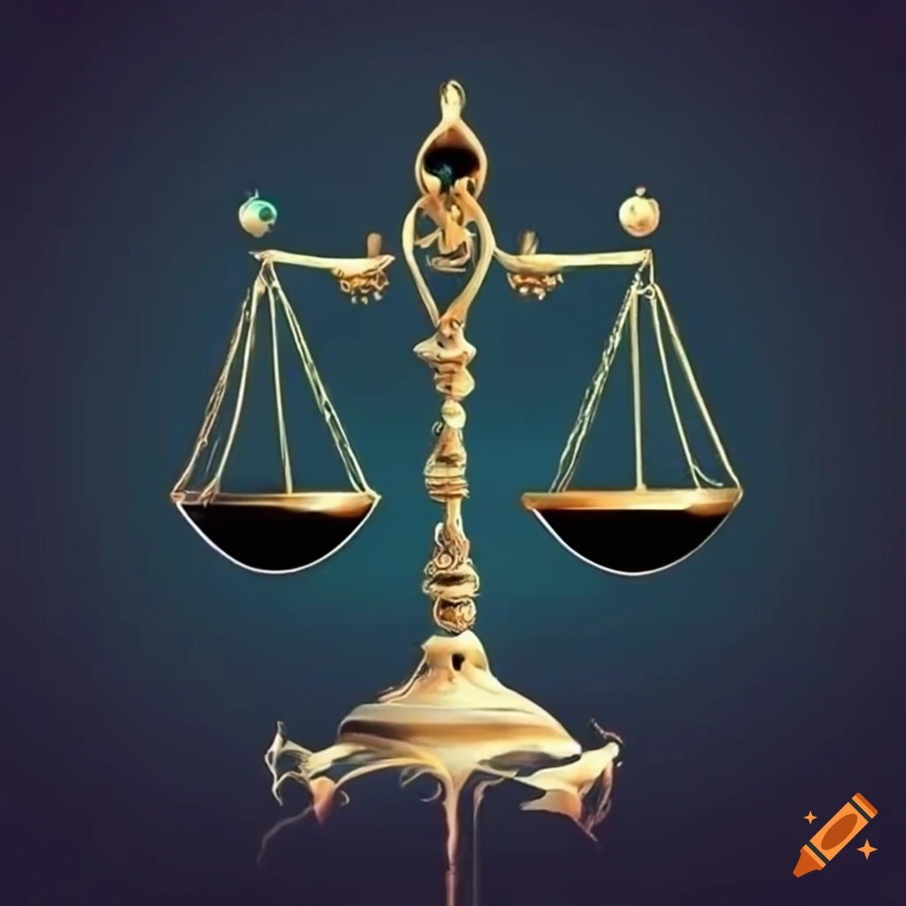 artistic representation of a heart in libra