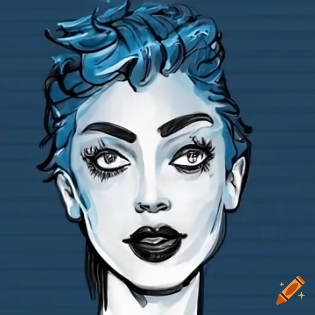 Illustration of a waterthemed superhero on Craiyon