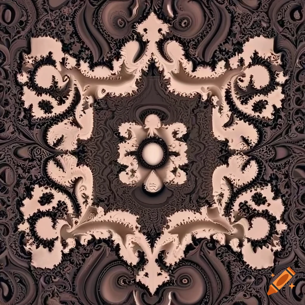 intricate fretwork mandelbrot design