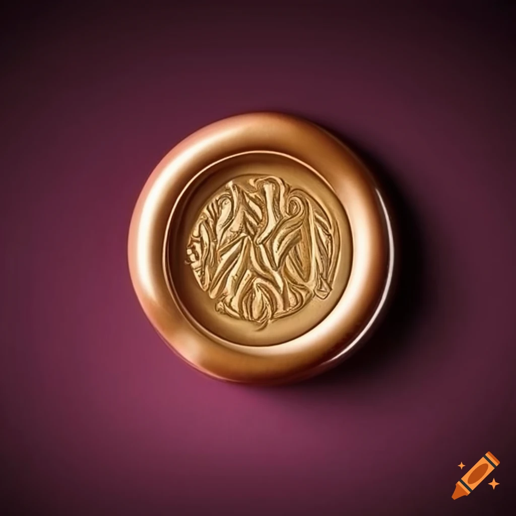 pink diamond embossed wax seal