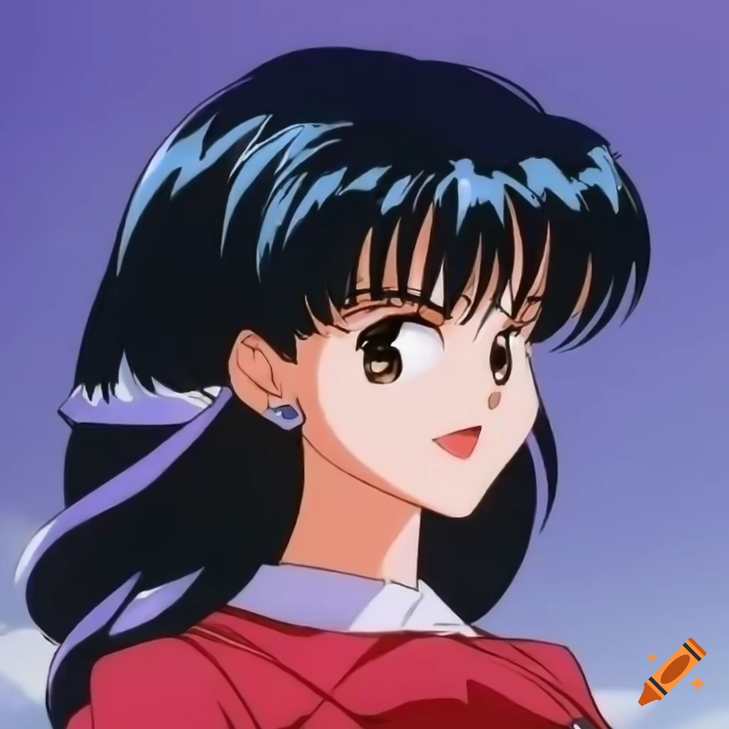 anime girl with black hair