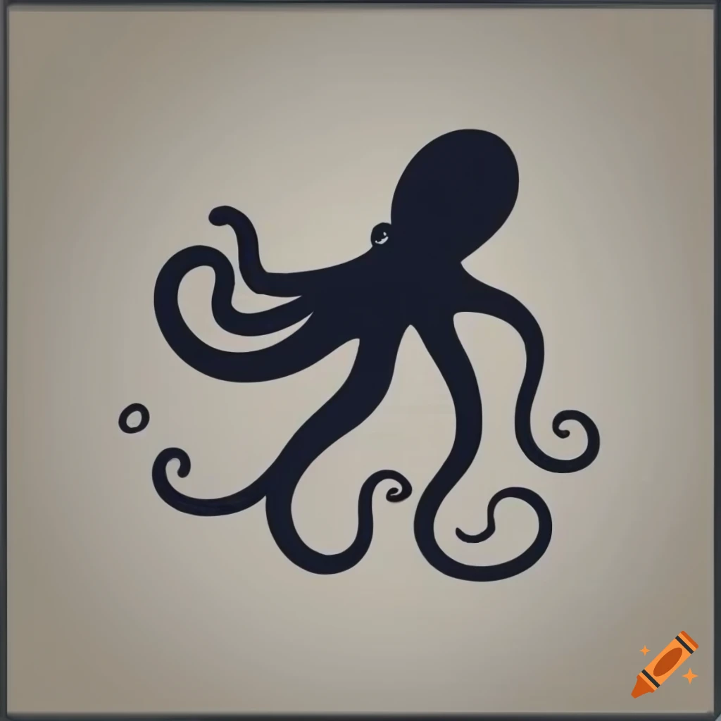 silhouette of an octopus
