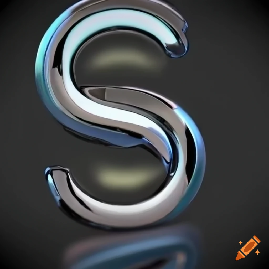 3D chrome intertwined S and G logo