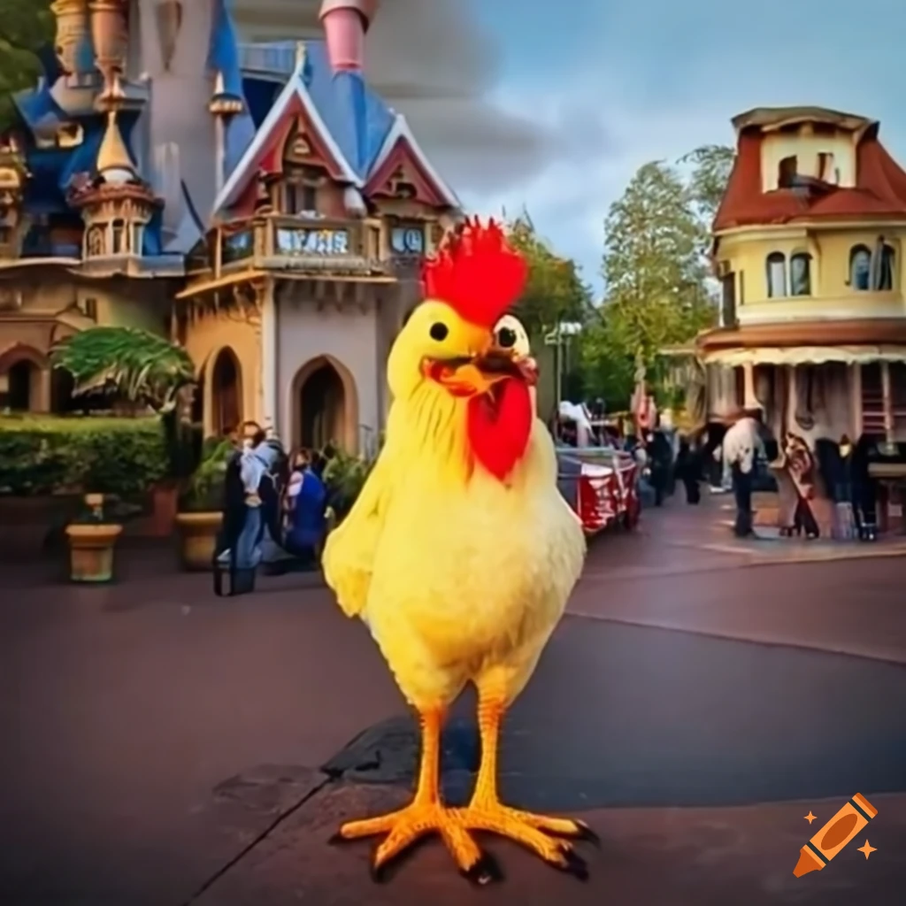 Chickens at disneyland paris