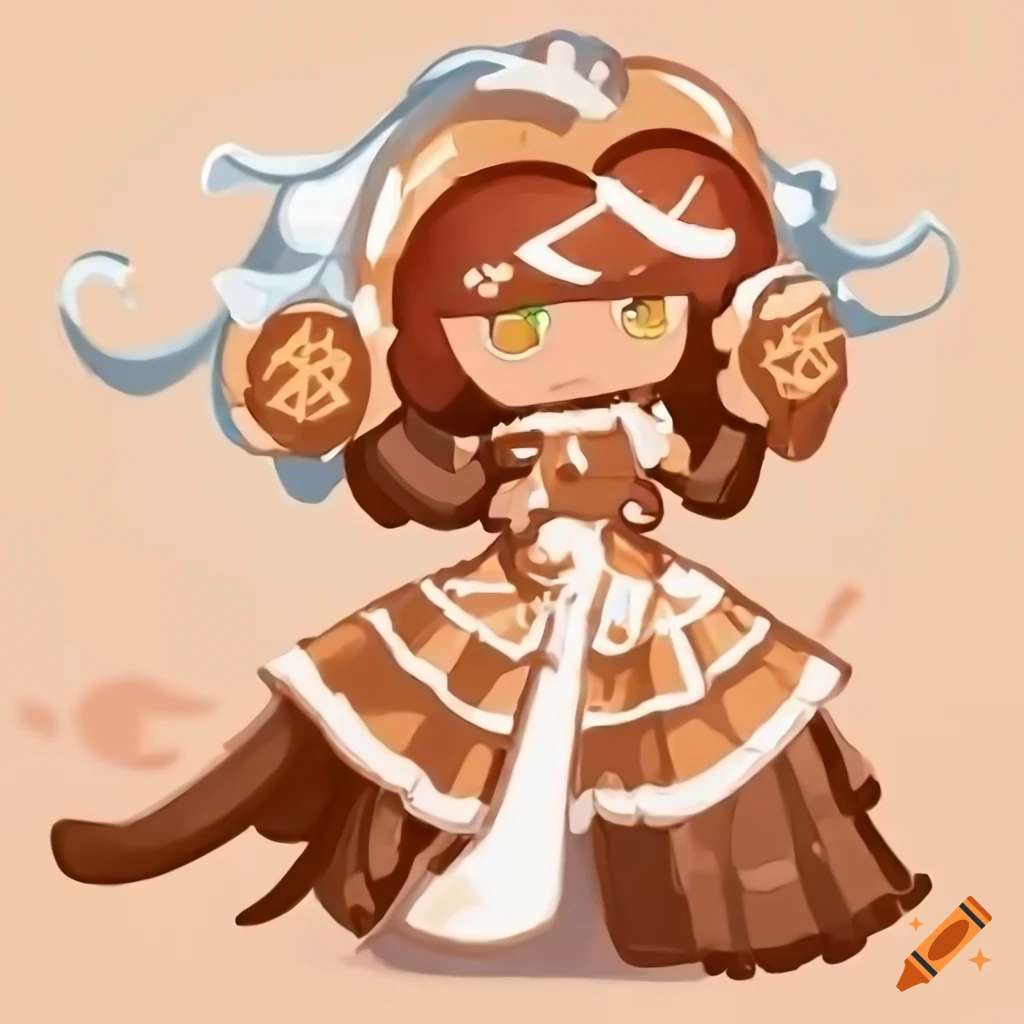 Cream milk chocolate cookie character from Cookie Run Kingdom