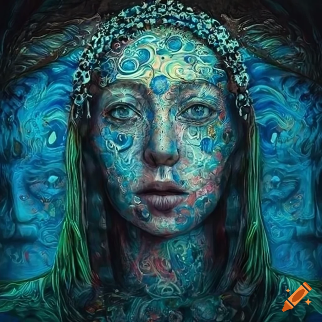 captivating artwork with symbolic elements