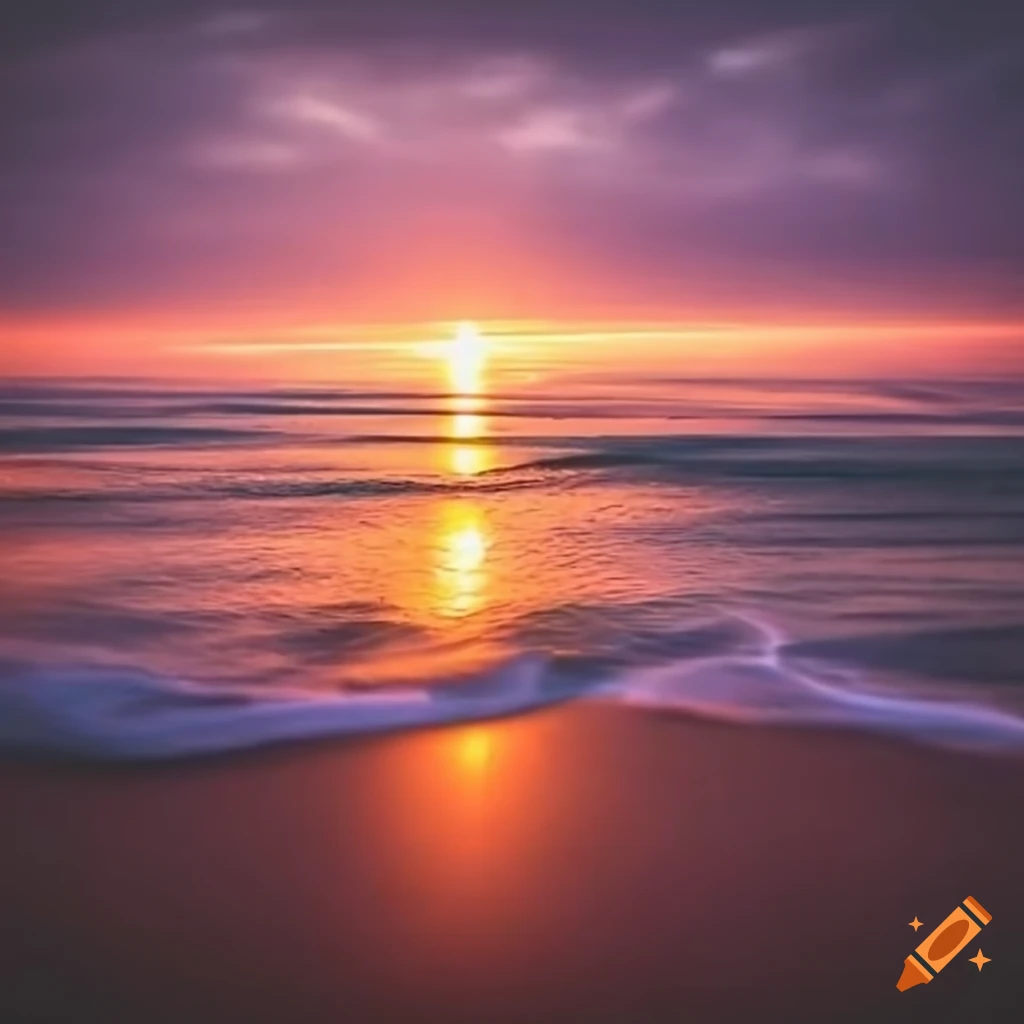 sunset at the beach