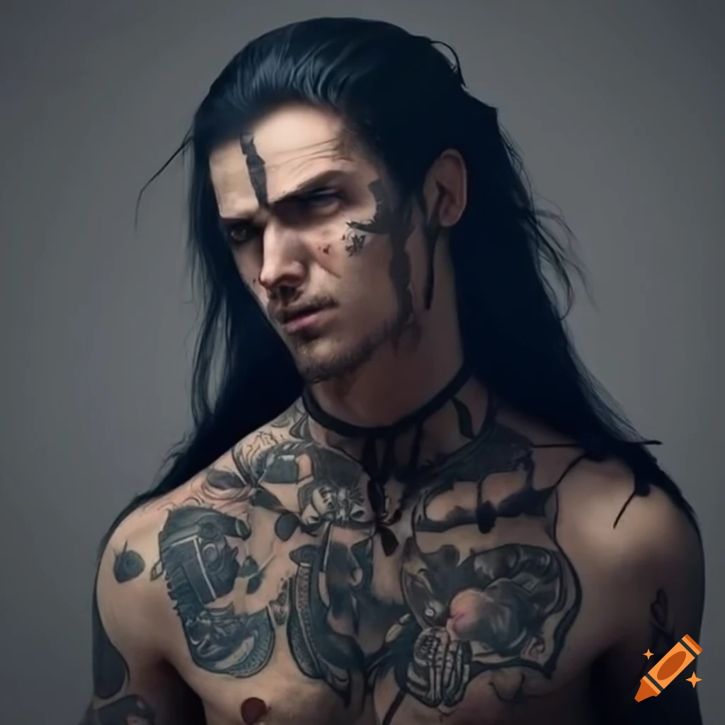 portrait of a striking man in medieval attire