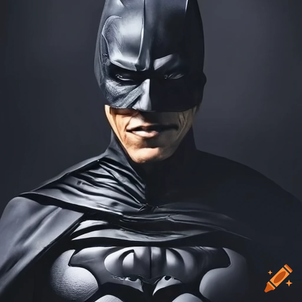 portrait of Barack Obama and Batman together