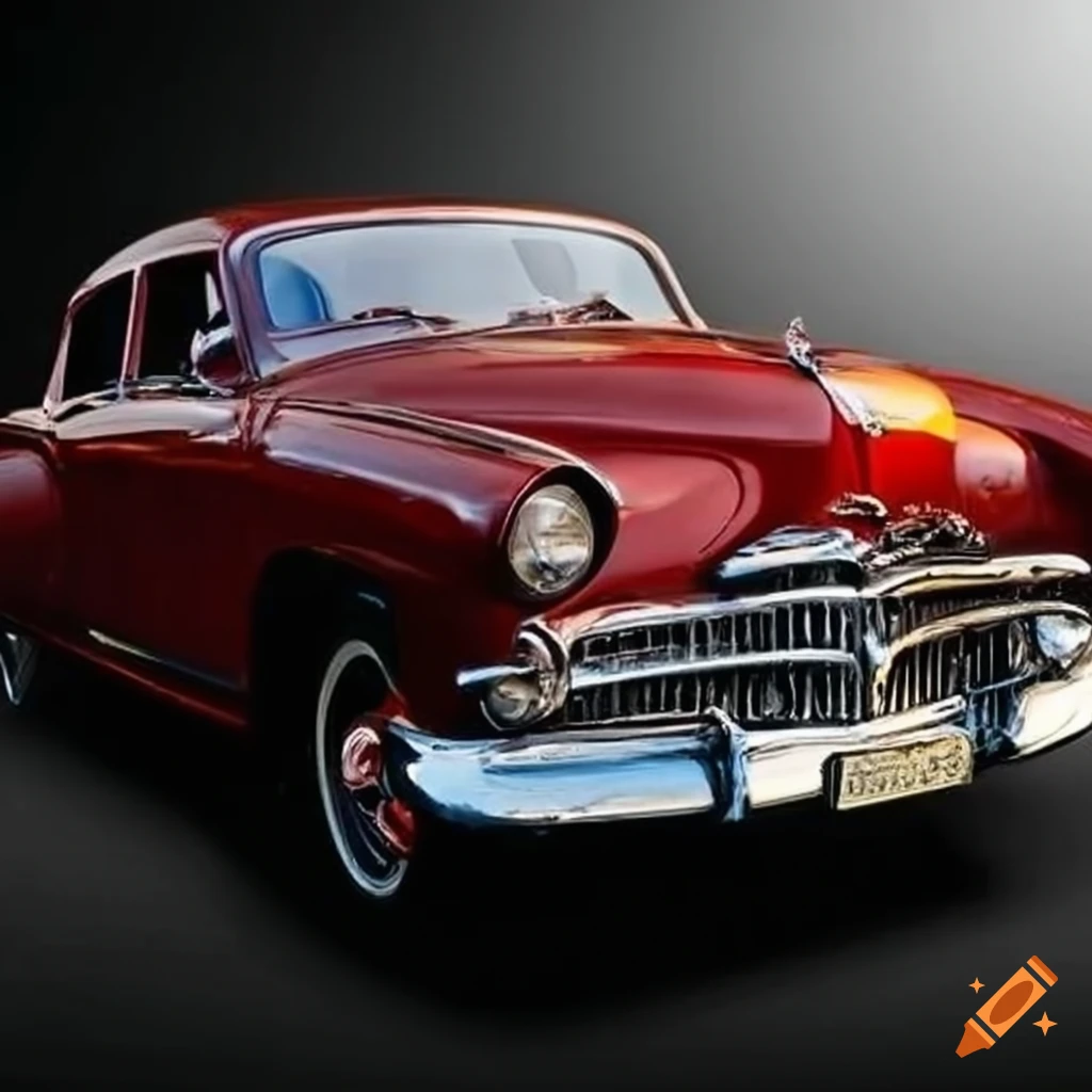 sculpture of an old classic luxury car