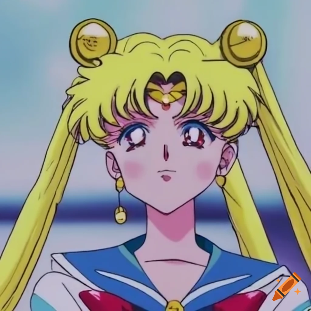 thoughtful Sailor Moon character