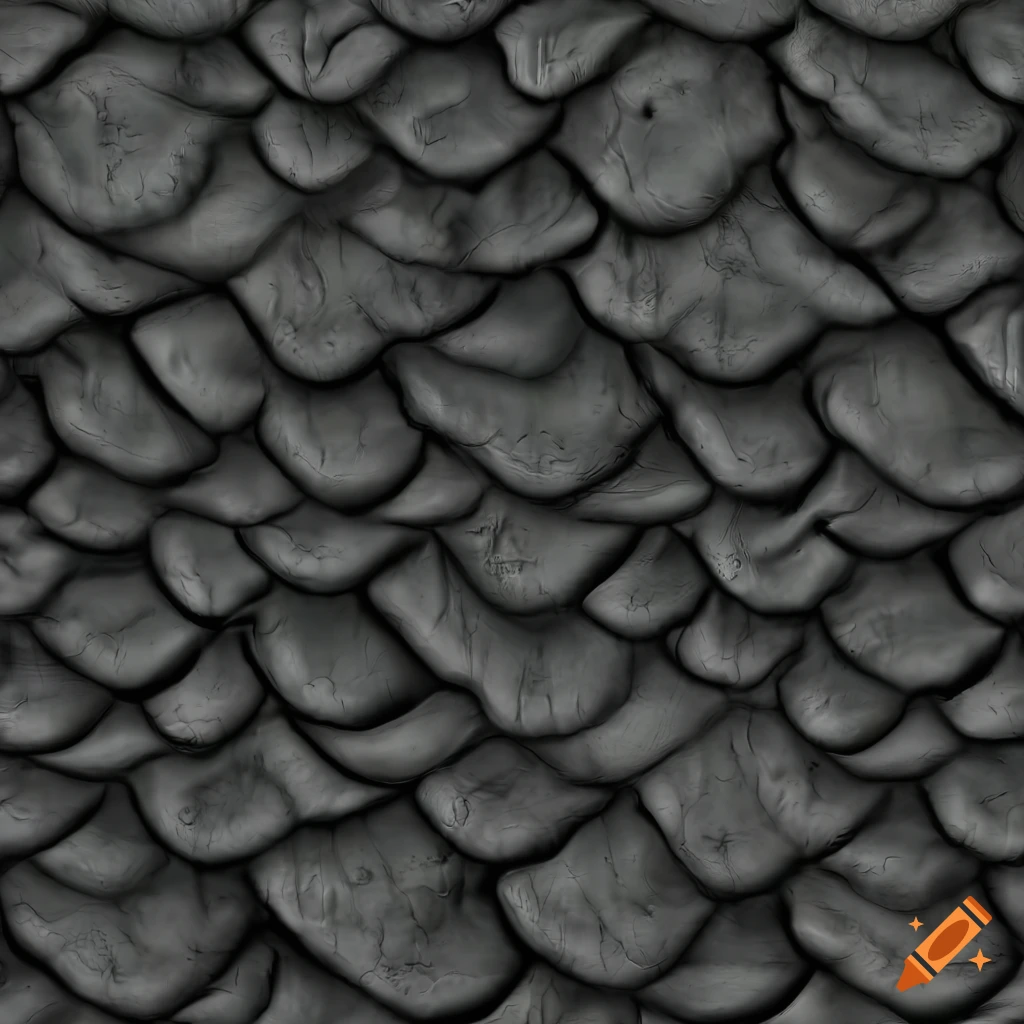 seamless grayscale dragon scale texture