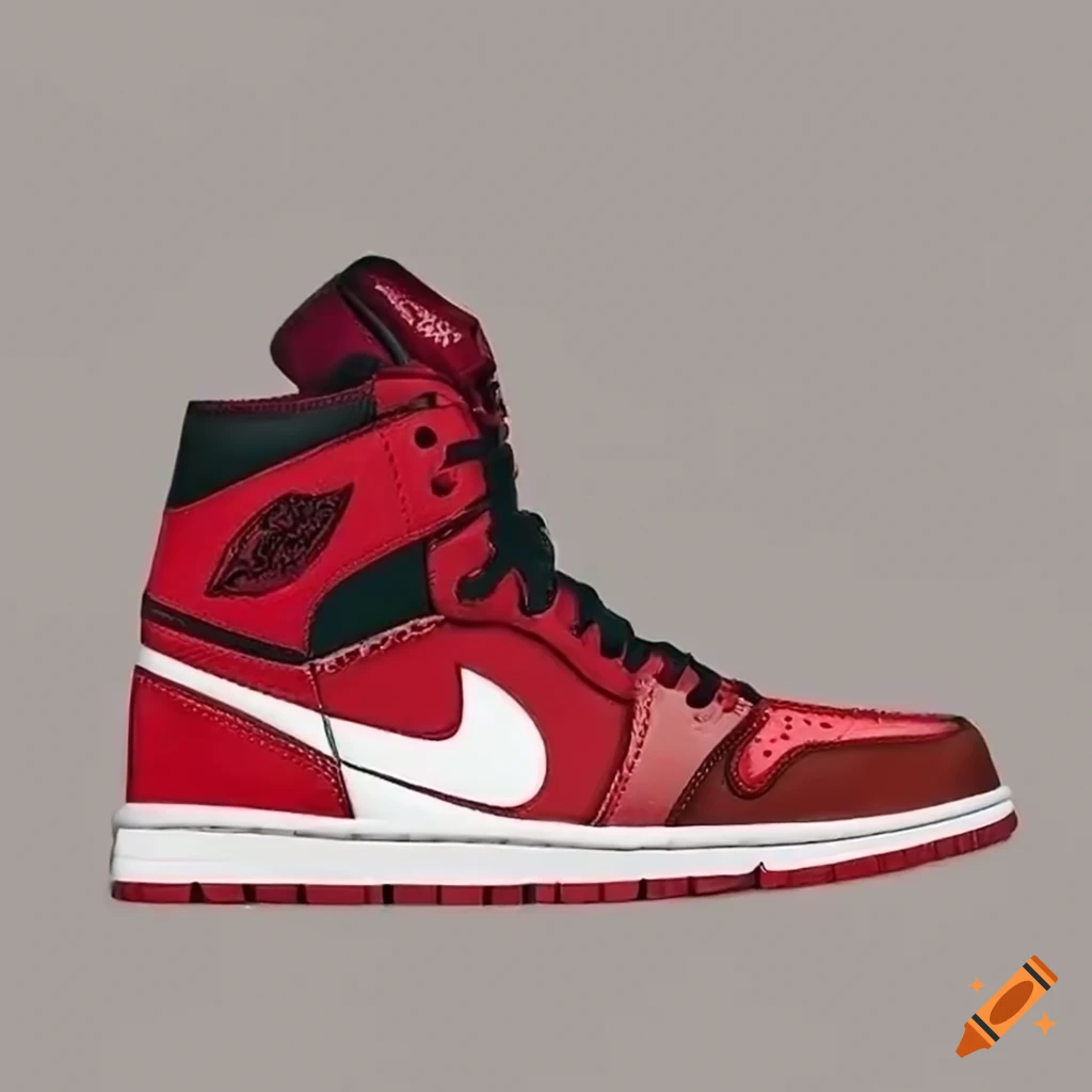 Red Jordan 1 NFT shoes