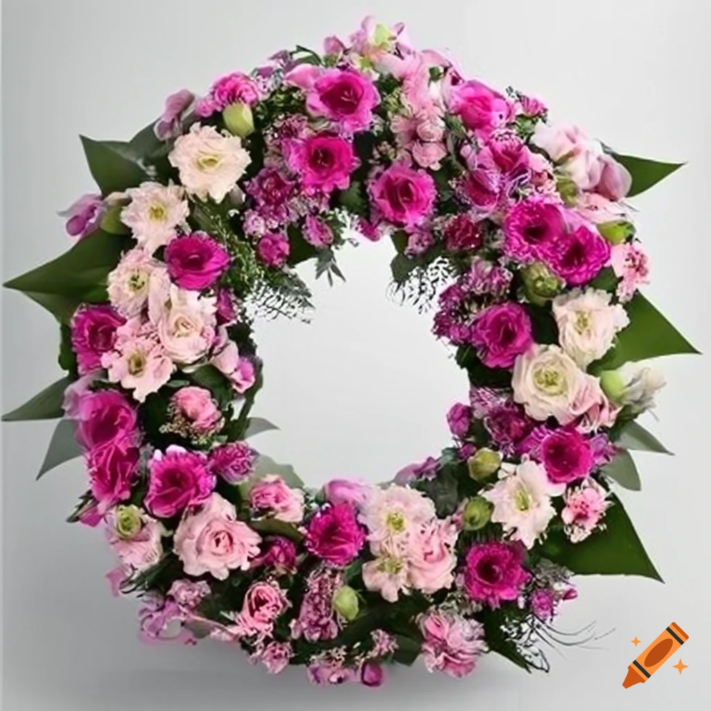 pink sympathy wreath