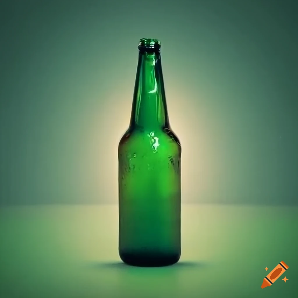 green beer bottle with Carlsberg Rice Beer label