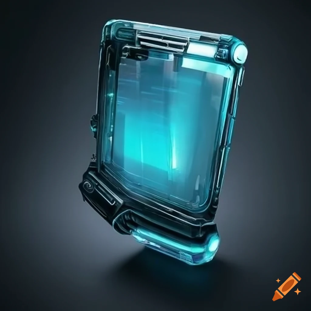 Futuristic allglass tablet device